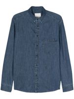 MARANT chemise en jean à logo brodé - Bleu - thumbnail