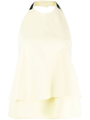 Jil Sander haut à dos-nu - Jaune