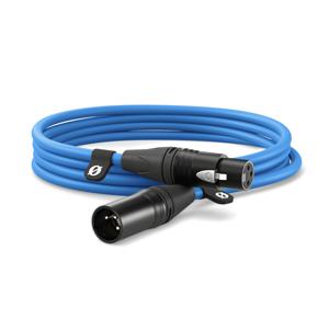 Rode XLR3M-B XLR Verbindingskabel 3 m Blauw