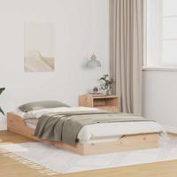 Bedframe Bruin 100 x 210 cm Massief grenenhout