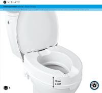 Vitility Toiletverhoger 10cm met deksel Vitility Toiletverhoger 10cm met deksel