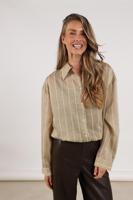 Nukus Iris Blouse Stripe Nkf02011 Blouse 158 Gold/off White Nukus Iris Blouse Stripe Nkf02011 Blouse 158 Gold/off White