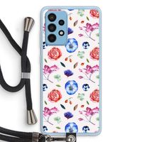 Bloemetjes: Samsung Galaxy A52 Transparant Hoesje met koord