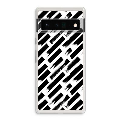 Zwarte vegen: Google Pixel 6 Pro Transparant Hoesje