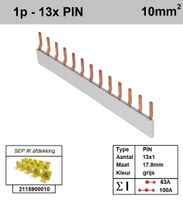SEP Verdeelkam 1f pin 13 mod 18mm grijs P01013G00