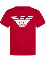 Emporio Armani Kids t-shirt à logo imprimé - Rouge