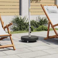 Parasolvoet rond 30 kg graniet zwart