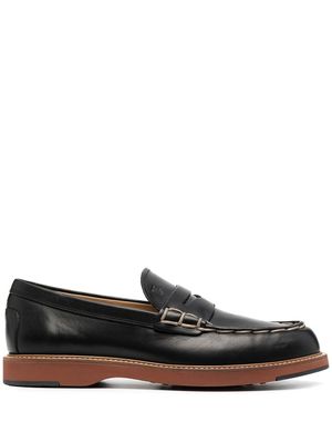 Tod's mocassins à semelle épaisse - Noir