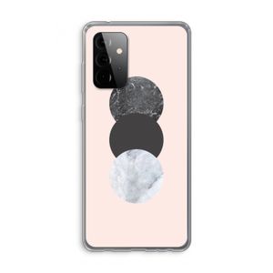 Marmeren cirkels: Samsung Galaxy A72 Transparant Hoesje