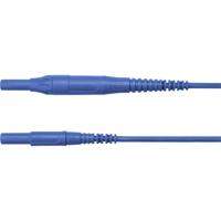 Schützinger Meetsnoer Stekker 4 mm Stekker 4 mm 200.00 cm Blauw 1 stuk(s)
