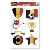 Raamstickers EK/WK Voetbal België 8204 - thumbnail