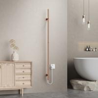 Elektrische staafhanddoekradiator Belrad Rod | 150x2.5 cm | 60 watt | Geborsteld koper