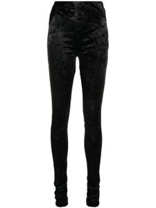 Gestuz legging en velours MilaGZ à taille haute - Noir