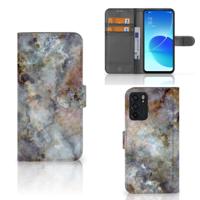 OPPO Reno6 5G | Bookcase | Marmer Grijs