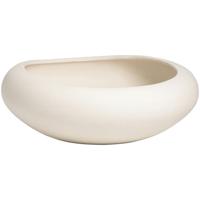 Leen Bakker - Decorative Schaal Dust - 8,5xØ28,5 Cm - Keramiek - Grijs