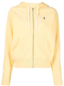 Polo Ralph Lauren hoodie zippé à logo Polo Pony - Jaune