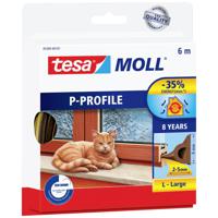 tesa P-PROFILE 05390-00101-00 Afdichtingstape tesamoll Bruin (l x b) 6 m x 9 mm 1 stuk(s) - thumbnail