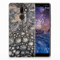 Nokia 7 Plus | TPU Hoesje | Krokodillenprint