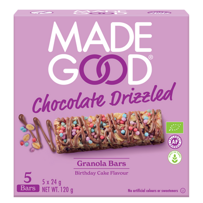 Made Good Chocolate Drizzled Granola Bars - Birthday Cake Flavor