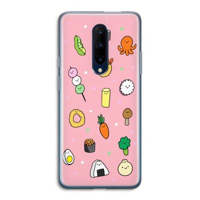 Happy bento friends: OnePlus 7 Pro Transparant Hoesje