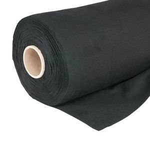 Showtec Dekomolton theaterdoek 1.3m x 60m zwart
