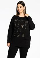 Yoek Sweater strass Cube | Zwart | Maat 50/52 Yoek Sweater strass Cube | Zwart | Maat 50/52