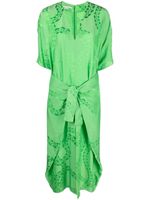 Stella McCartney robe longue en jacquard - Vert