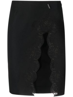 DSQUARED2 jupe à empiècements en dentelle - Noir