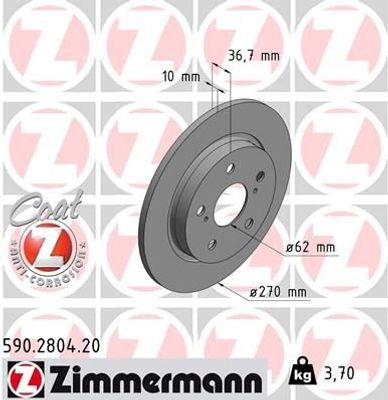 Remschijf Coat Z 590280420