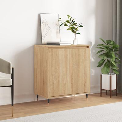 Dressoir 60x35x70 cm bewerkt hout sonoma eikenkleurig
