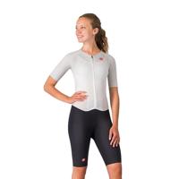 Castelli free sanremo 3 suit short sleeve wit zwart dames