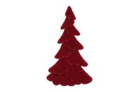 Kerstboom mea kunststof 24 cm rood