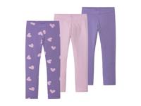 lupilu 3 stuks peuters legging (110/116, Lila/violet)