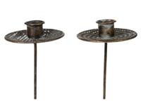 Dijk Natural Collections Kandelaar op pin metaal ø8.5x18.5cm