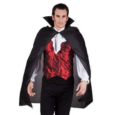 Boland Halloween cape - zwart - 120 cm - vampier/duivel cape - verkleden - carnaval Boland Halloween cape - zwart - 120 cm - vampier/duivel cape - verkleden - carnaval
