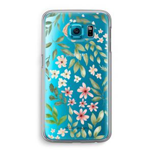 Botanical sweet flower heaven: Samsung Galaxy S6 Transparant Hoesje