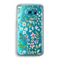 Botanical sweet flower heaven: Samsung Galaxy S6 Transparant Hoesje - thumbnail