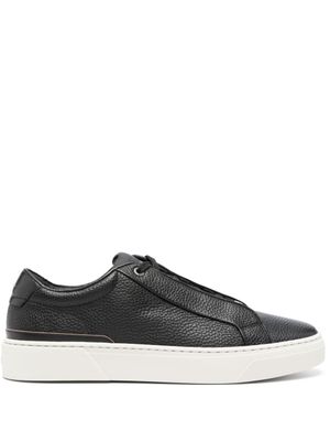 BOSS baskets en cuir à lacets - Noir