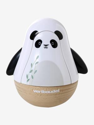 Tuimelaar muziekdoos panda TANZANIE van FSC®-hout wit