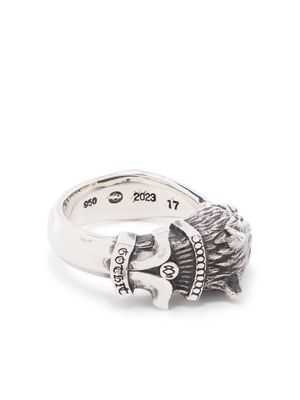 Yohji Yamamoto bague Wolf Head - Argent