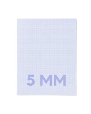 HEMA Schriften Blauw A5 Geruit 5mm - 3 Stuks