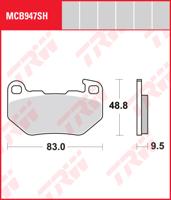 TRW Remblokken, en remschoenen voor de moto, MCB947SH