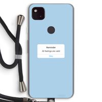 Reminder: Pixel 4a 5G Transparant Hoesje met koord