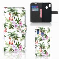 Honor 10 Lite | Telefoonhoesje | Met pasjeshouder | Flamingo Palms