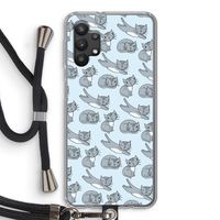 Poezen: Samsung Galaxy A32 5G Transparant Hoesje met koord