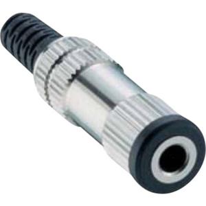 Lumberg 152203 Jackplug 3.5 mm Bus, recht Aantal polen: 2 Mono Zilver 1 stuk(s)