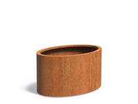 Cortenstaal plantenbak Ellipse 120x80x60cm. Cortenstaal plantenbak Ellipse 120x80x60cm.