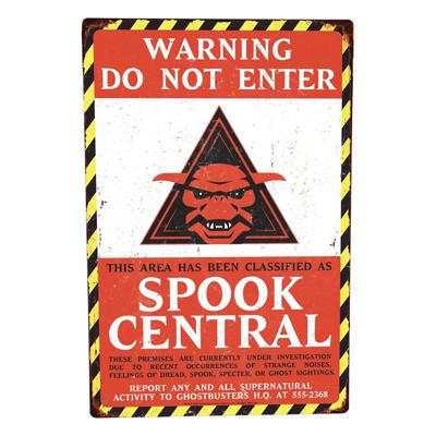 Ghostbusters Metal Sign Spook Central Ghostbusters Metal Sign Spook Central