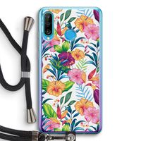 Tropisch 2: Huawei P30 Lite Transparant Hoesje met koord