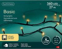 Led Basic 27 meter 360 LED zwart/soft gold Lumineo - Lumineo Led Basic 27 meter 360 LED zwart/soft gold Lumineo - Lumineo